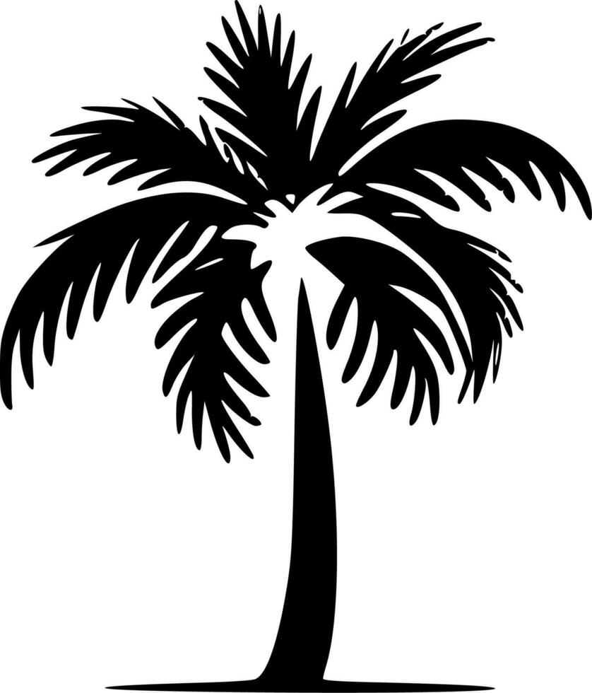 Palme - - minimalistisch und eben Logo - - Vektor Illustration
