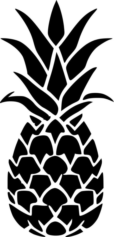 ananas - minimalistisk och platt logotyp - vektor illustration