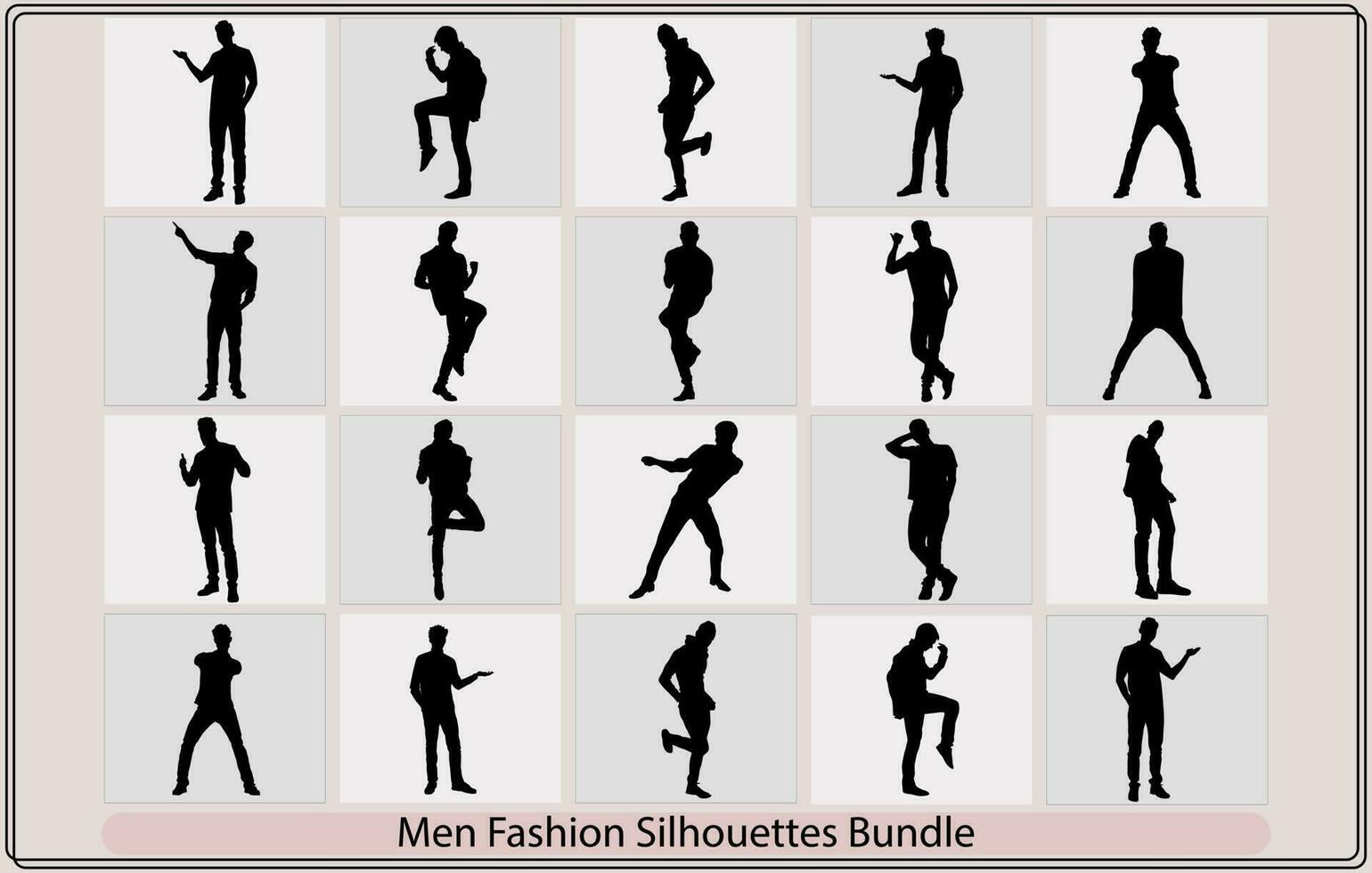 mannens mode ikon i enkel linjer, herr mode, siluett av en man i en klassisk kostym, mode män vektor. vektor