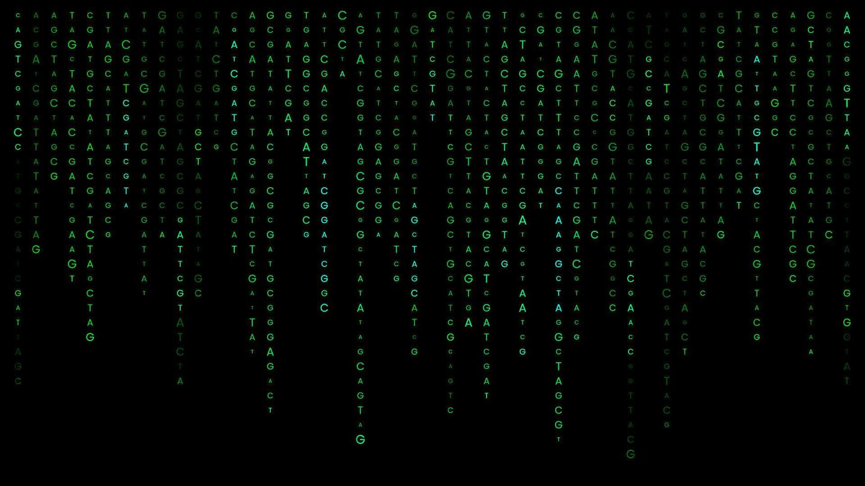 agct genomisch Daten Visualisierung Hintergrund vektor