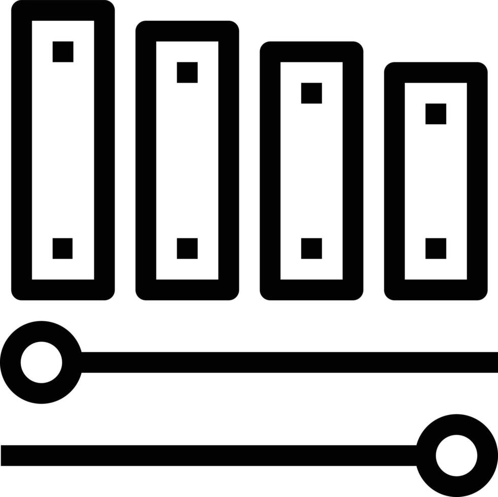 xylofon vektor illustration på en bakgrund.premium kvalitet symbols.vector ikoner för begrepp och grafisk design.