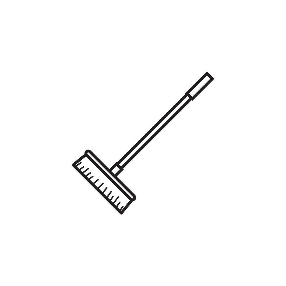 Mopp Bürste Vektor Symbol Illustration