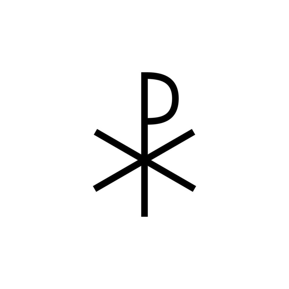 Kreuz von Konstantin Vektor Symbol Illustration