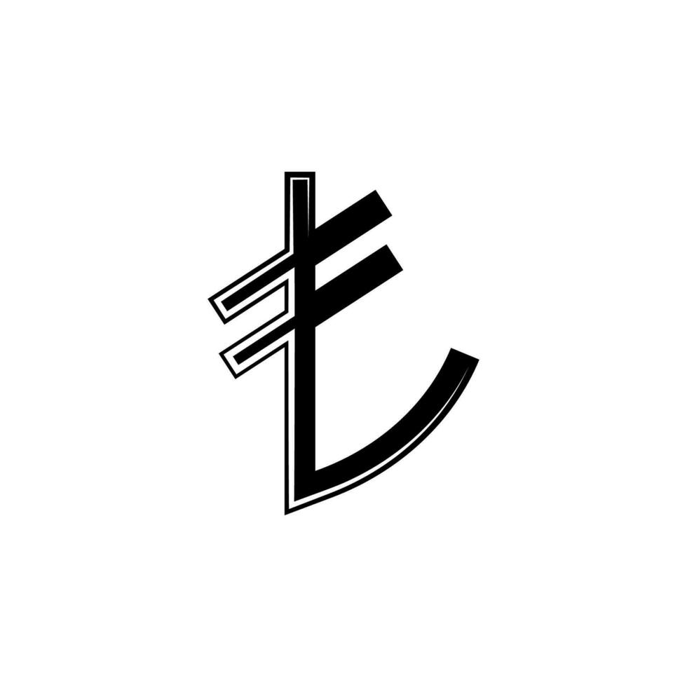 Türkisch Lira Vektor Symbol Illustration