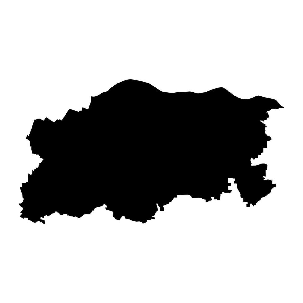pleven provins Karta, provins av bulgarien. vektor illustration.