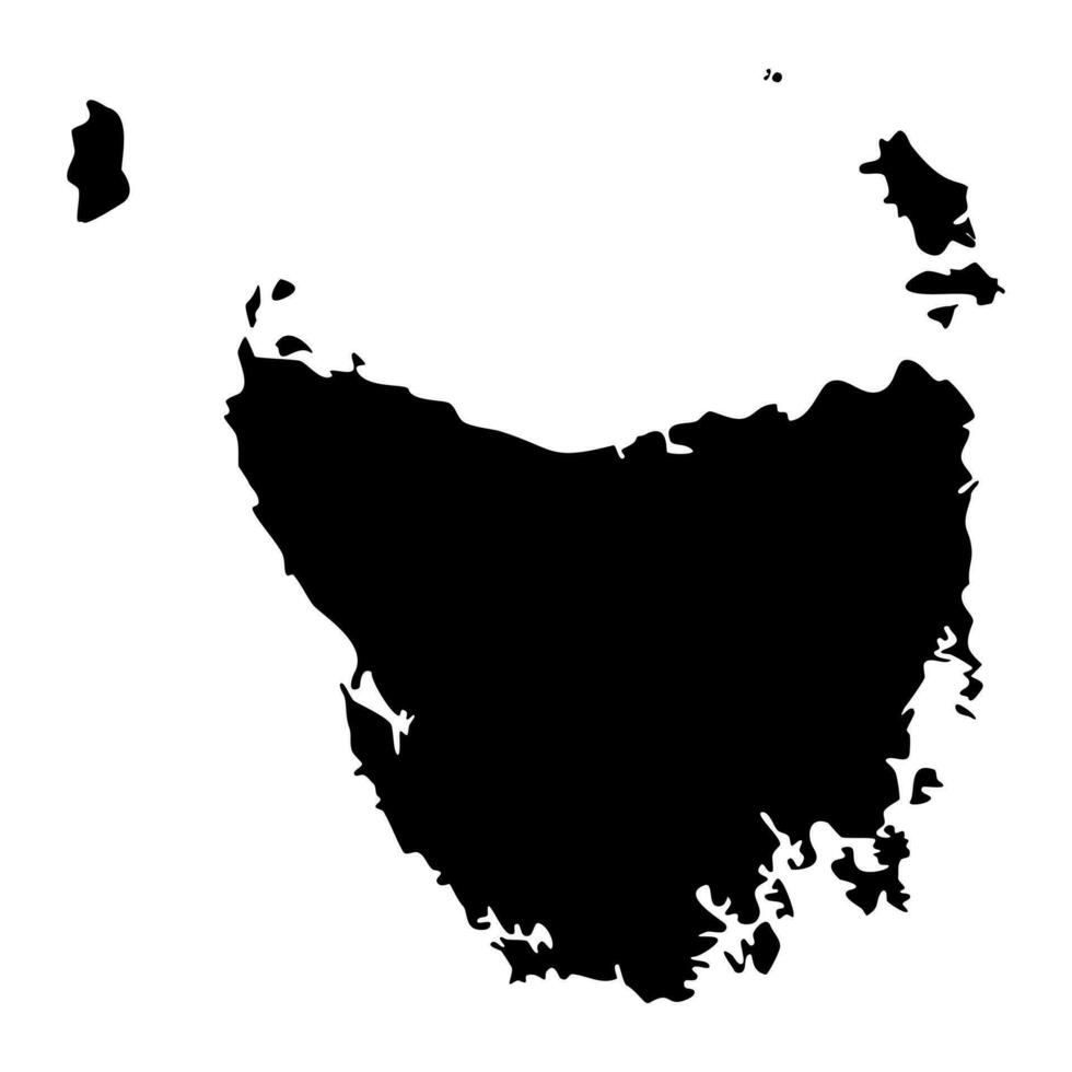 tasmanien, stat av Australien. vektor illustration.