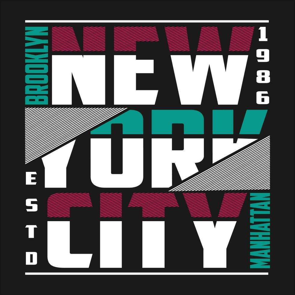 Neu York Brooklyn Text, Poster, Logo, Vorlage Vektor Design