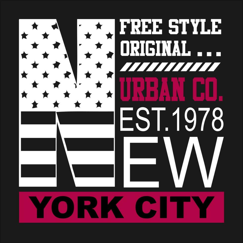 Neu York Brooklyn Text, Poster, Logo, Vorlage Vektor Design