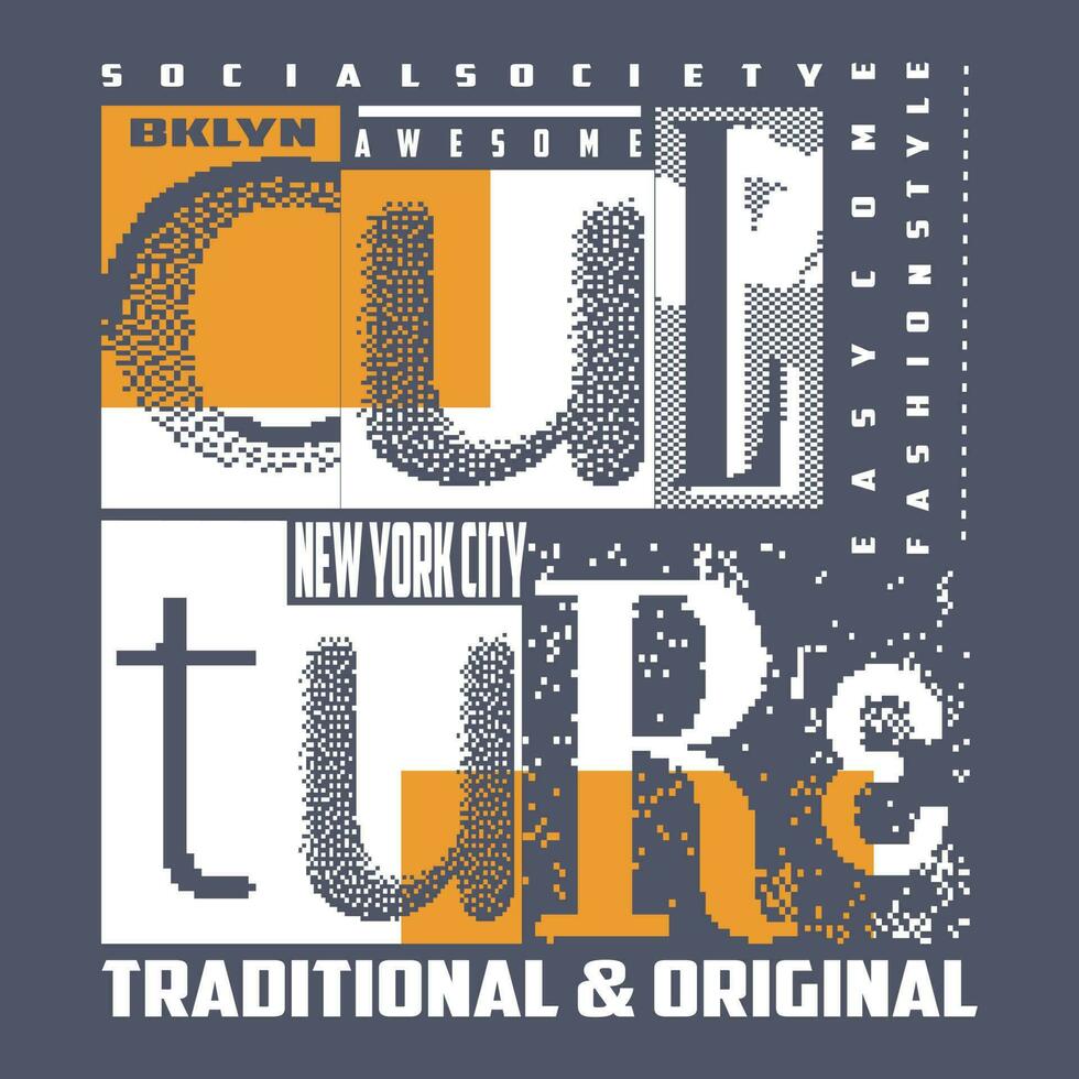 ny york brooklyn text, affisch, logotyp, mall vektor design