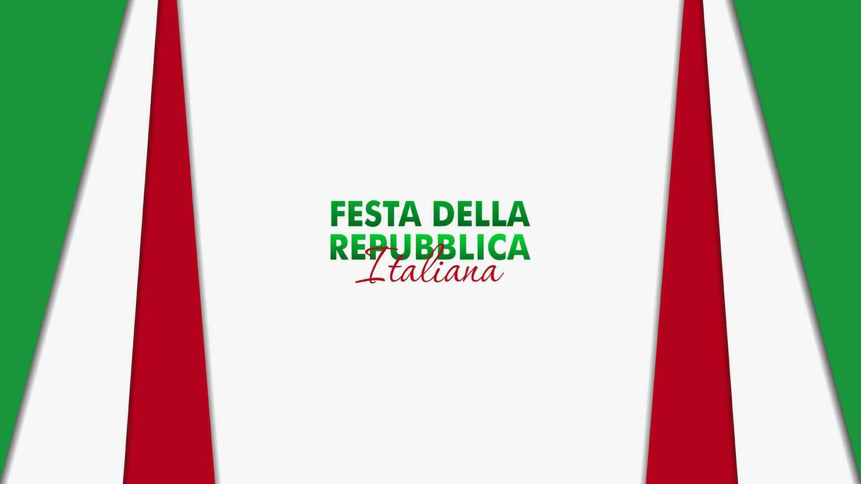 festa della repubblica Italienisch, 2 Giungno, Italien Republik Tag 2 Juni, Italien National Flagge. Feier Hintergrund vektor