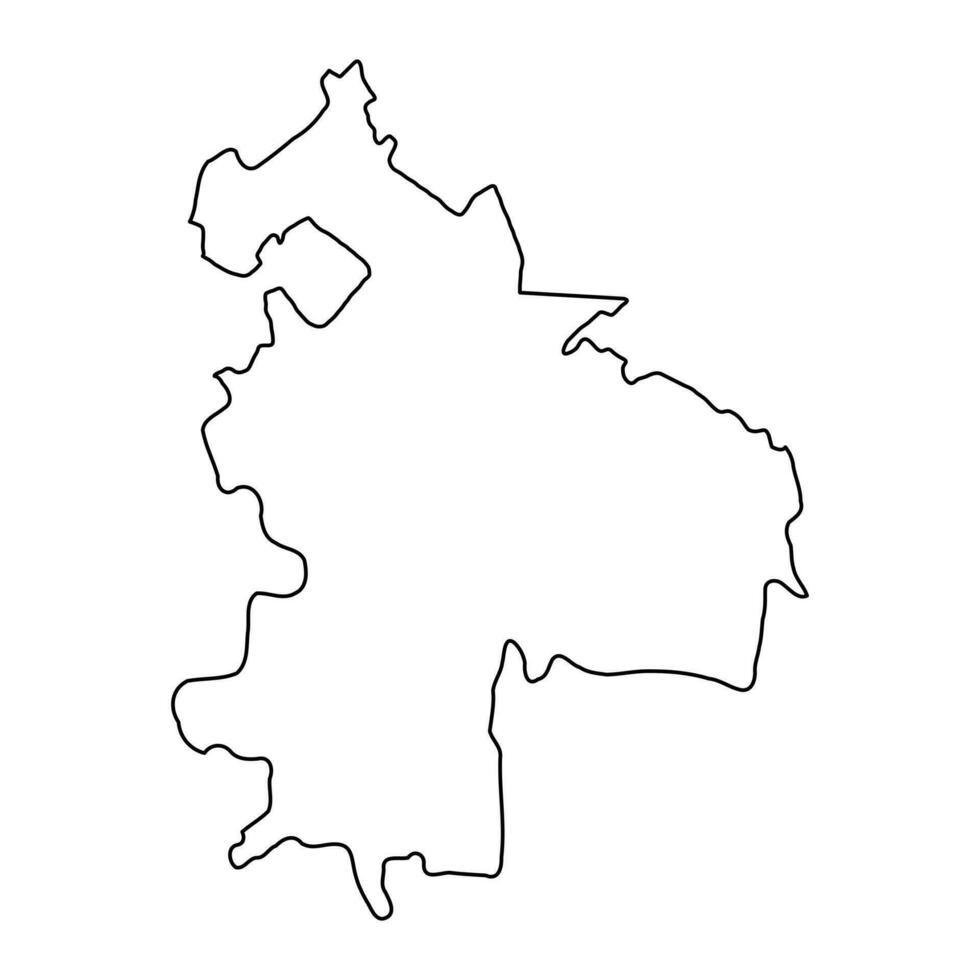 Singerei Kreis Karte, Provinz von Moldawien. Vektor Illustration.