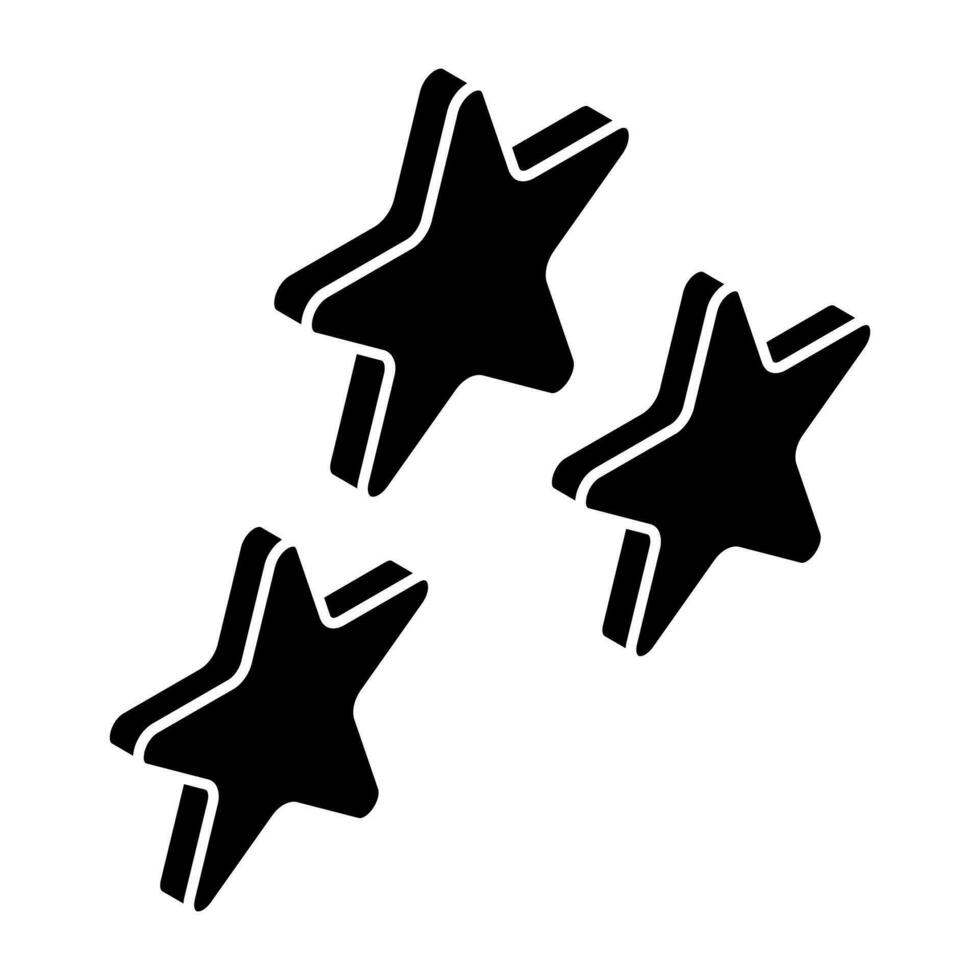 wa unik design ikon av starseb vektor