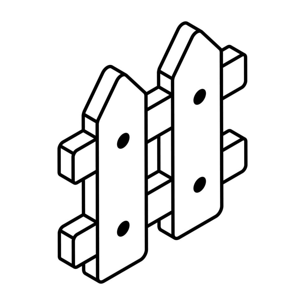 weban ikon design av staket vektor