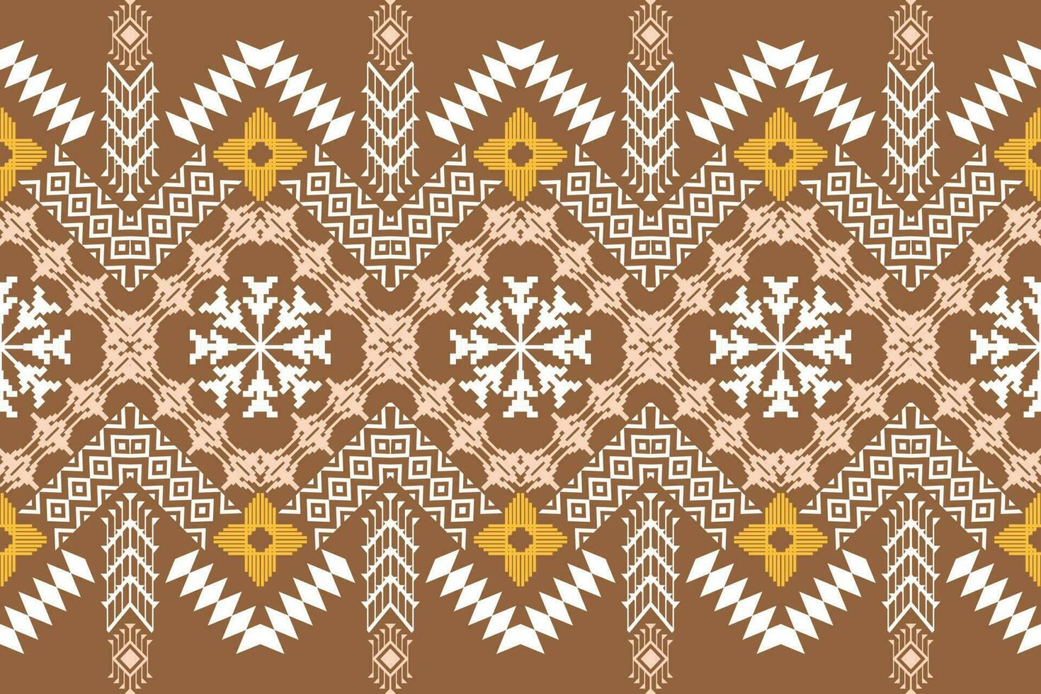 ethnisch Zahl aztekisch Stickerei Stil. geometrisch Ikat orientalisch traditionell Kunst Musterdesign zum ethnisch Hintergrund, Hintergrund, Mode, Kleidung, Verpackung, Stoff, Element, Sarong, Grafik, Vektor Illustration