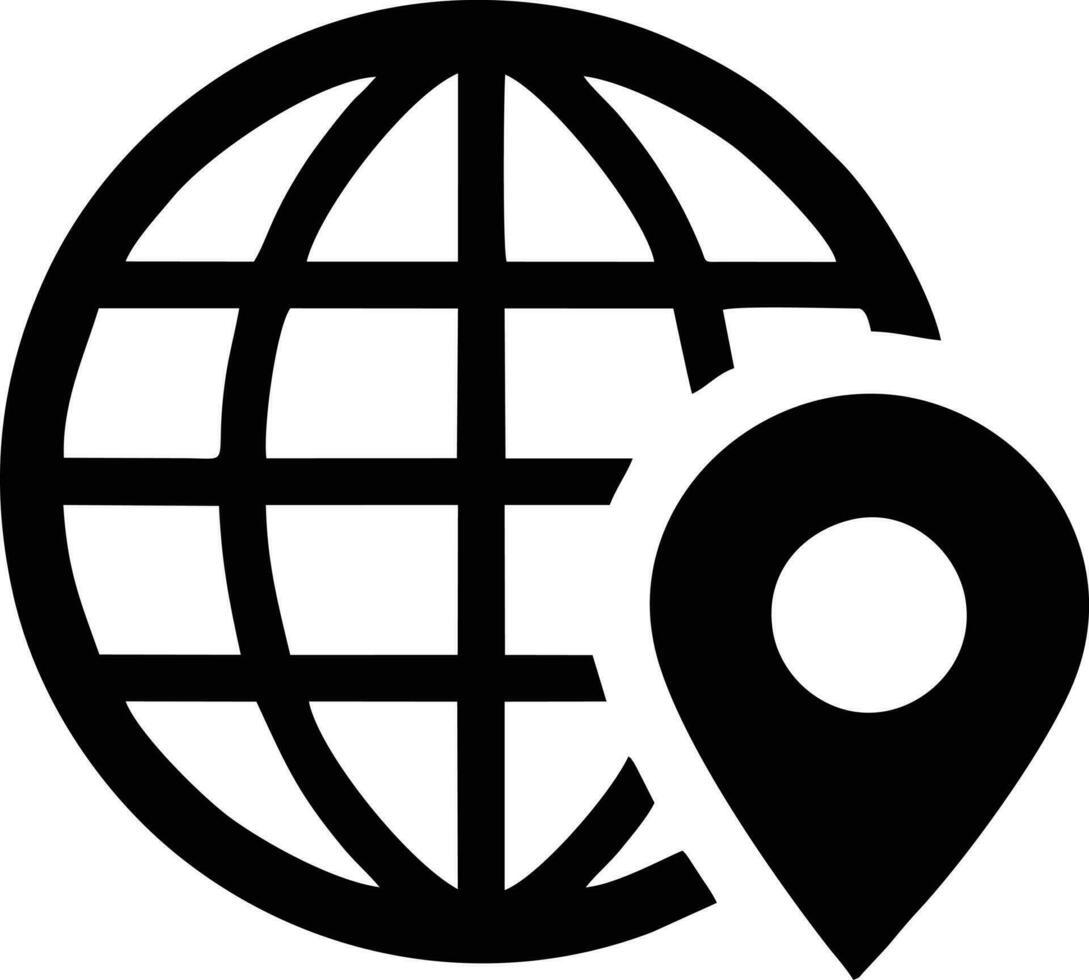 klot planet jord ikon symbol vektor bild. illustration av de värld global vektor design. eps 10v