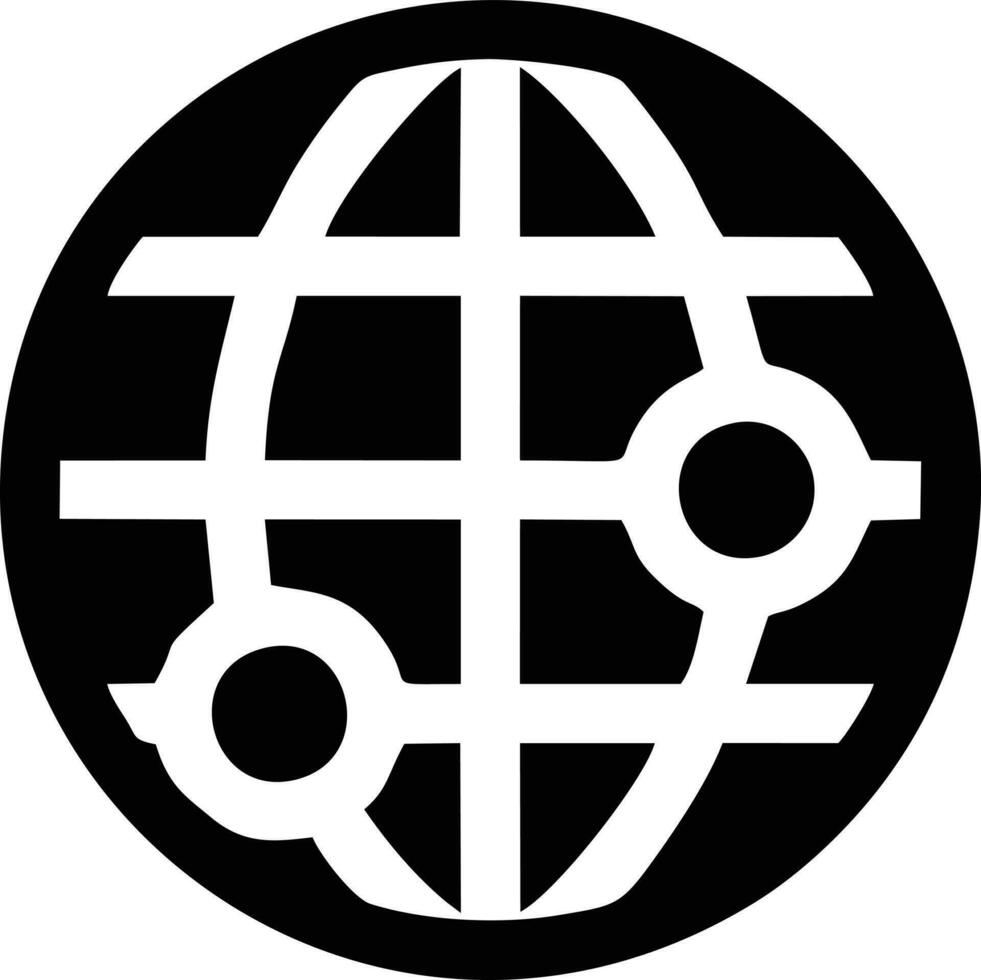 klot planet jord ikon symbol vektor bild. illustration av de värld global vektor design. eps 10v