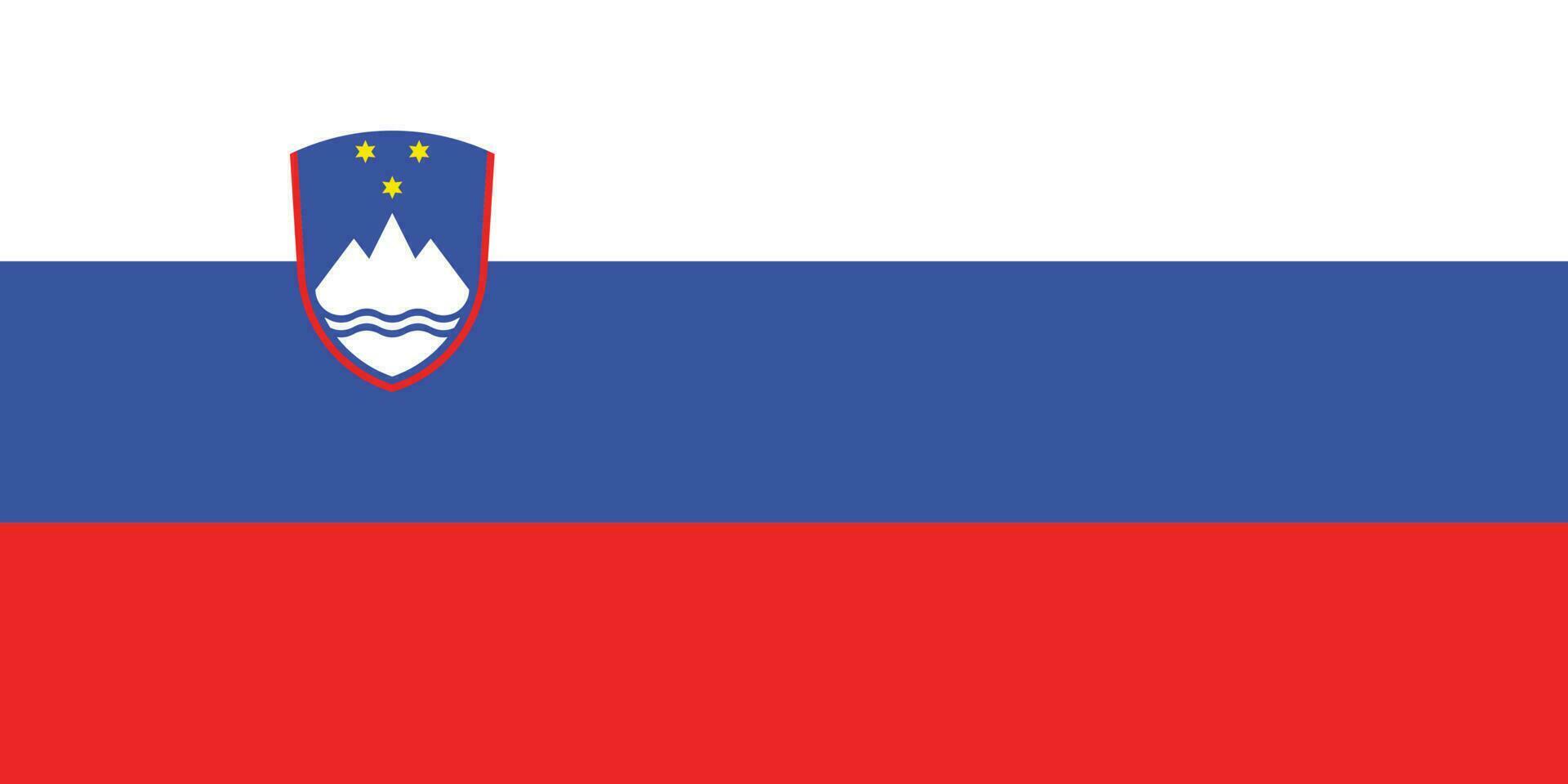 Flagge von slowenien.national Flagge von Slowenien vektor