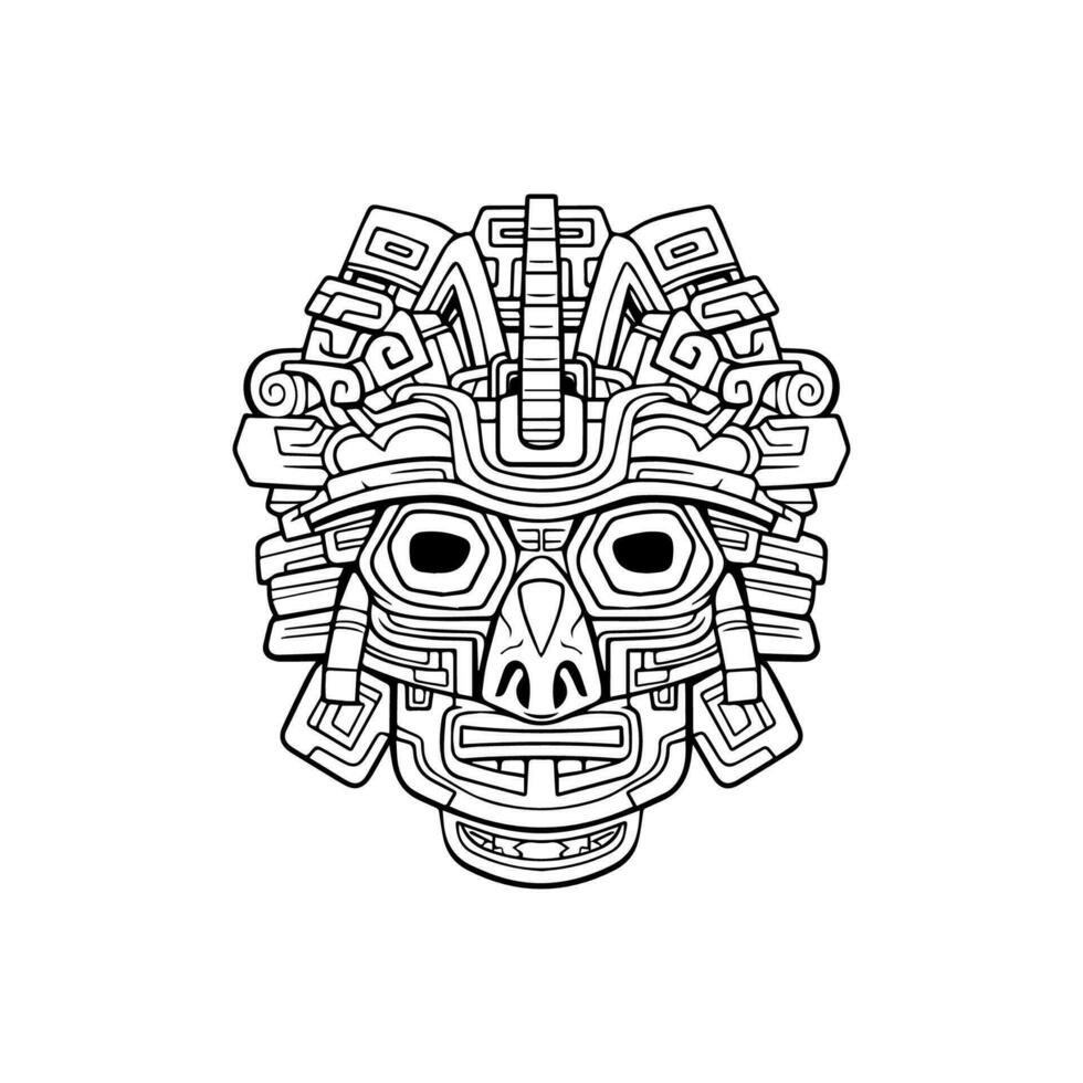 aztekisch Abbildungen Reise zu uralt mal mit unser fesselnd. diese atemberaubend Kunstwerke Erfassung das Geist von diese faszinierend Zivilisation vektor