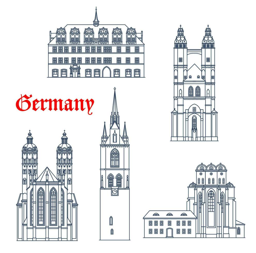 Deutschland die Architektur Gebäude, Naumburg, halle vektor