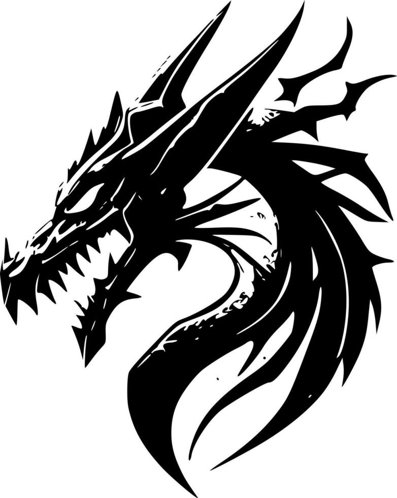 Drachen - - hoch Qualität Vektor Logo - - Vektor Illustration Ideal zum T-Shirt Grafik