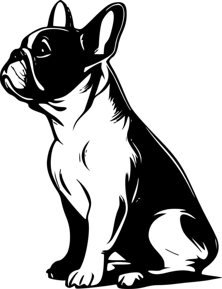 franska bulldogg - hög kvalitet vektor logotyp - vektor illustration idealisk för t-shirt grafisk