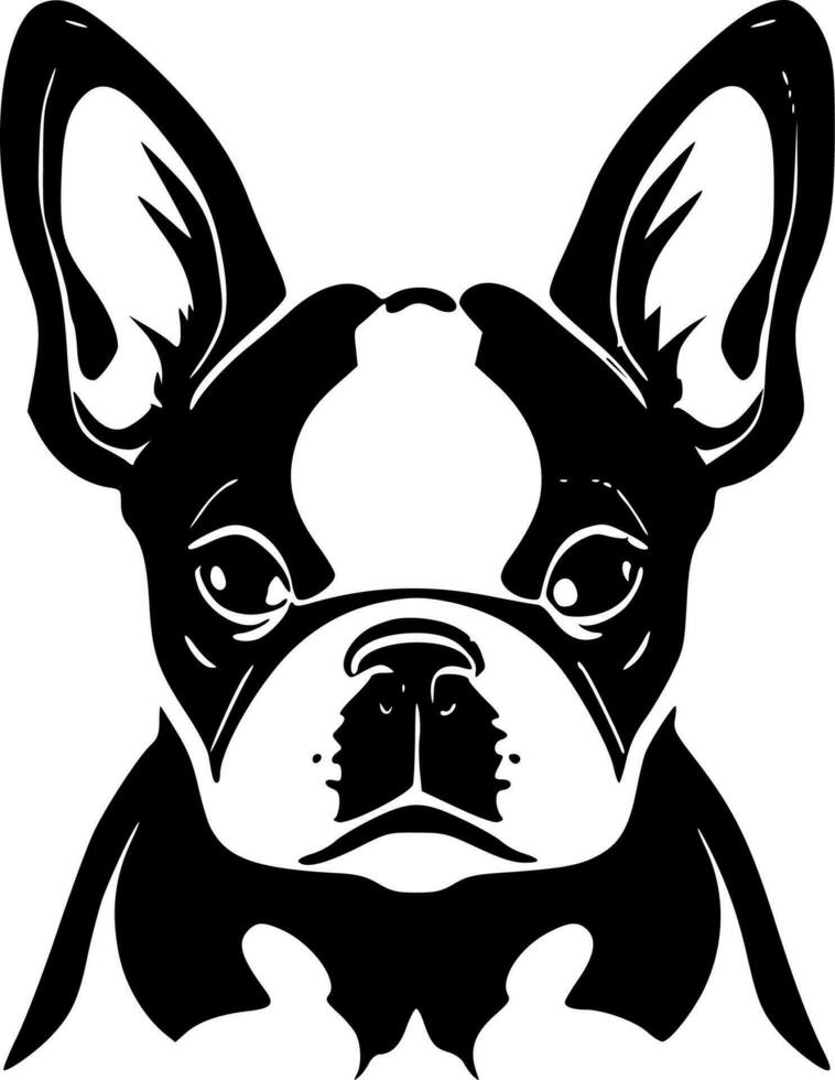 Französisch Bulldogge, minimalistisch und einfach Silhouette - - Vektor Illustration