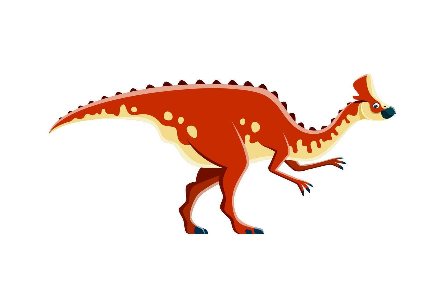 Dinosaurier Karikatur Charakter, Amurosaurus, jurassisch vektor