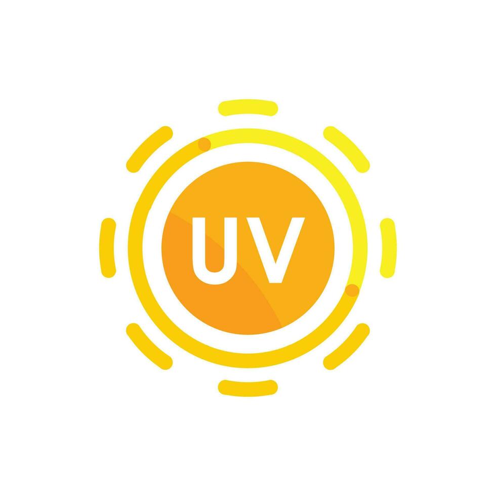 uv Schutz Vektor Symbol, ultraviolett Logo