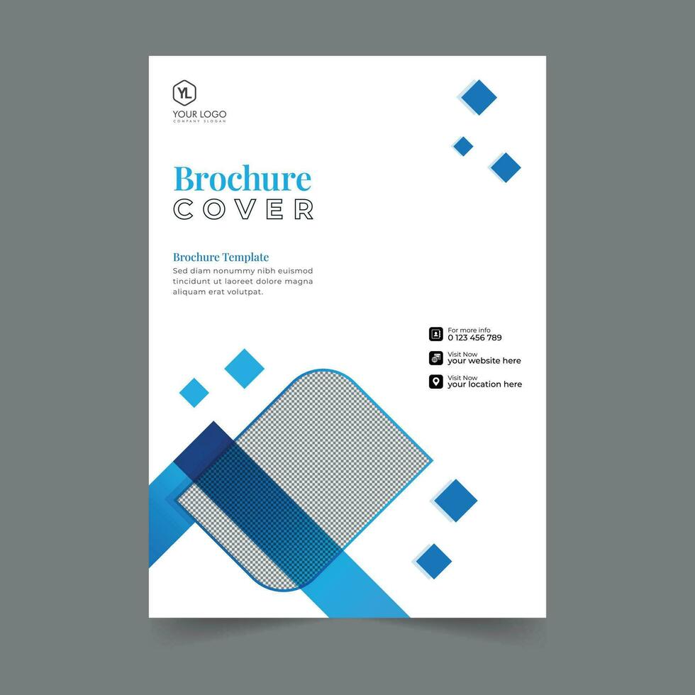 geschäftsbroschürencover jahresberichtcover, buchcover oder flyerdesign. Flyer Präsentation. Katalog mit abstraktem geometrischem Hintergrund. modernes publikationsplakatmagazin, layout, vorlage, vektor