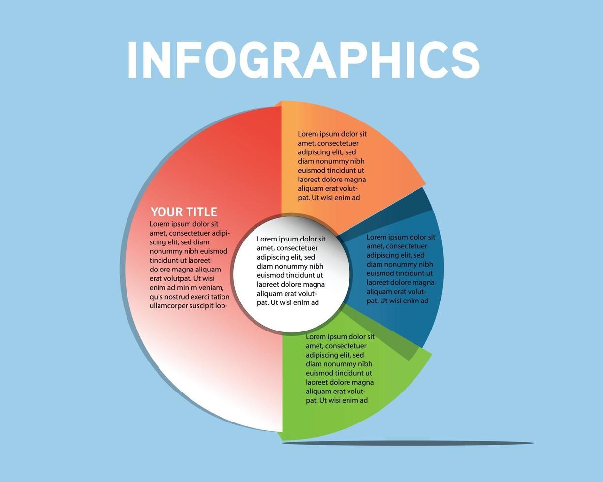 Infografiken für die Unternehmenspräsentation vektor