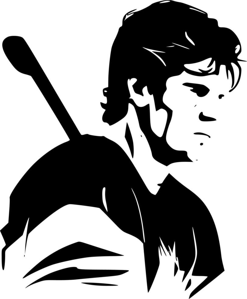 Eishockey, minimalistisch und einfach Silhouette - - Vektor Illustration