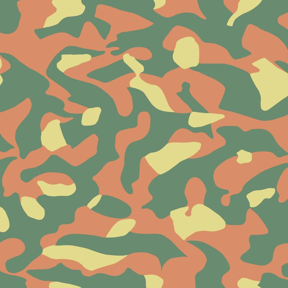 militär kamouflage textur khaki tryck bakgrund - vektor