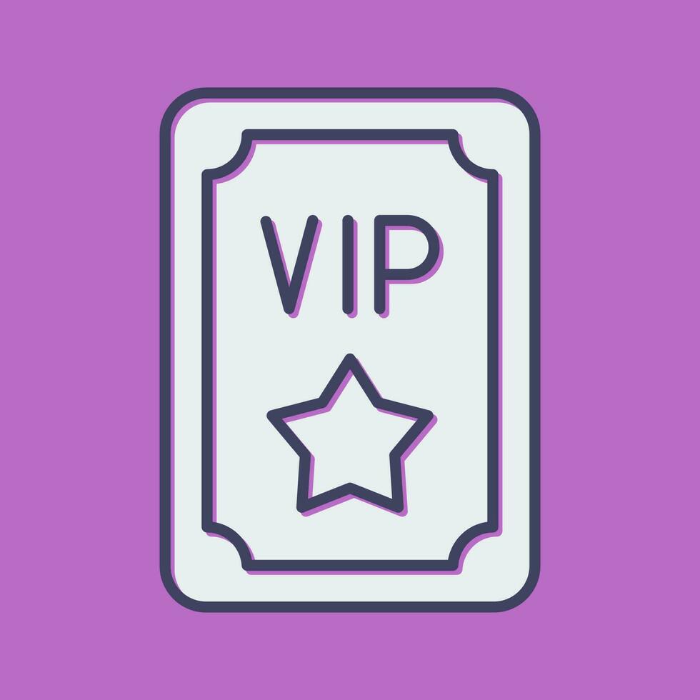 VIP-Pass-Vektor-Symbol vektor