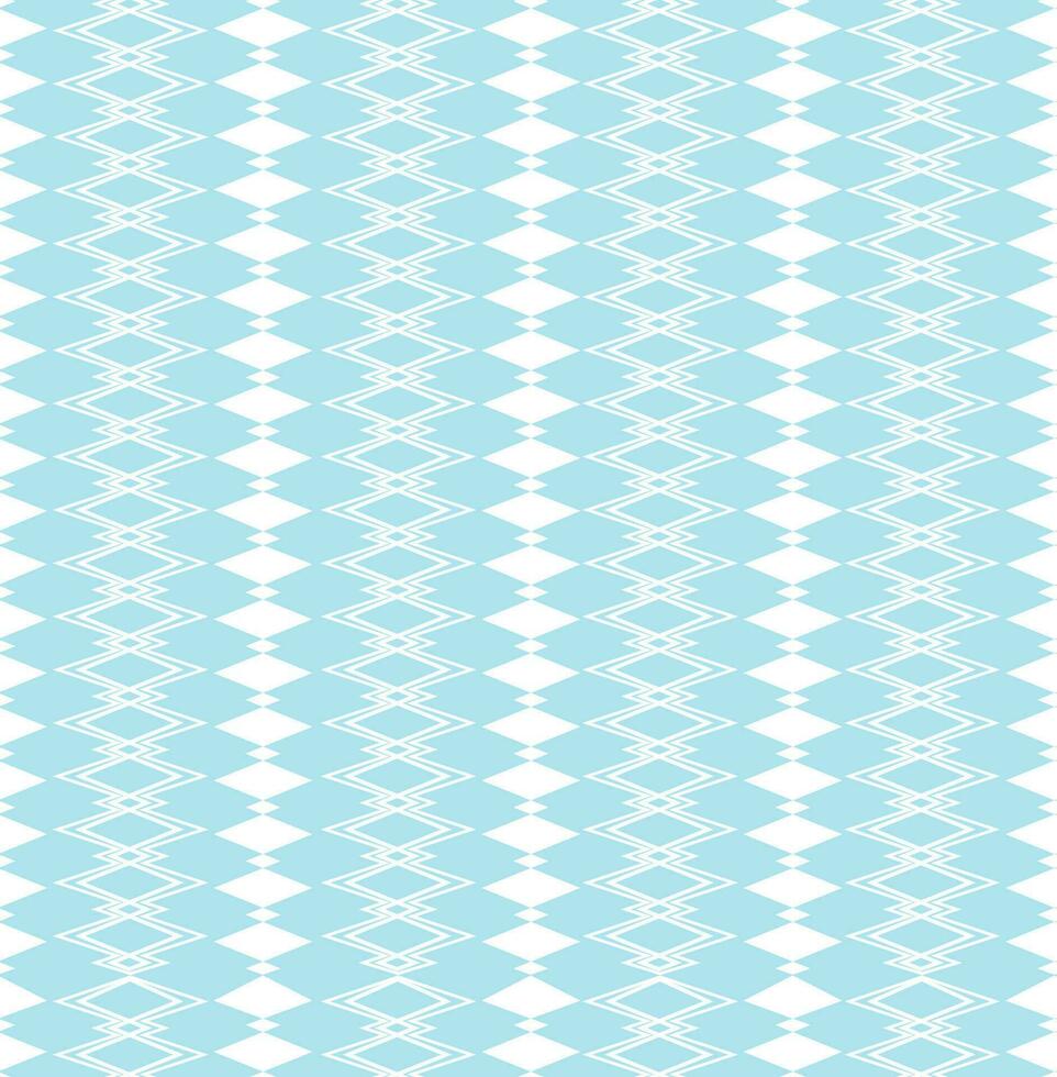 nahtlos Muster Vektor Hintergrund Abstraktion Weiß Rauten Linien geometrisch Formen auf ein Blau Hintergrund. eps10 Vektor