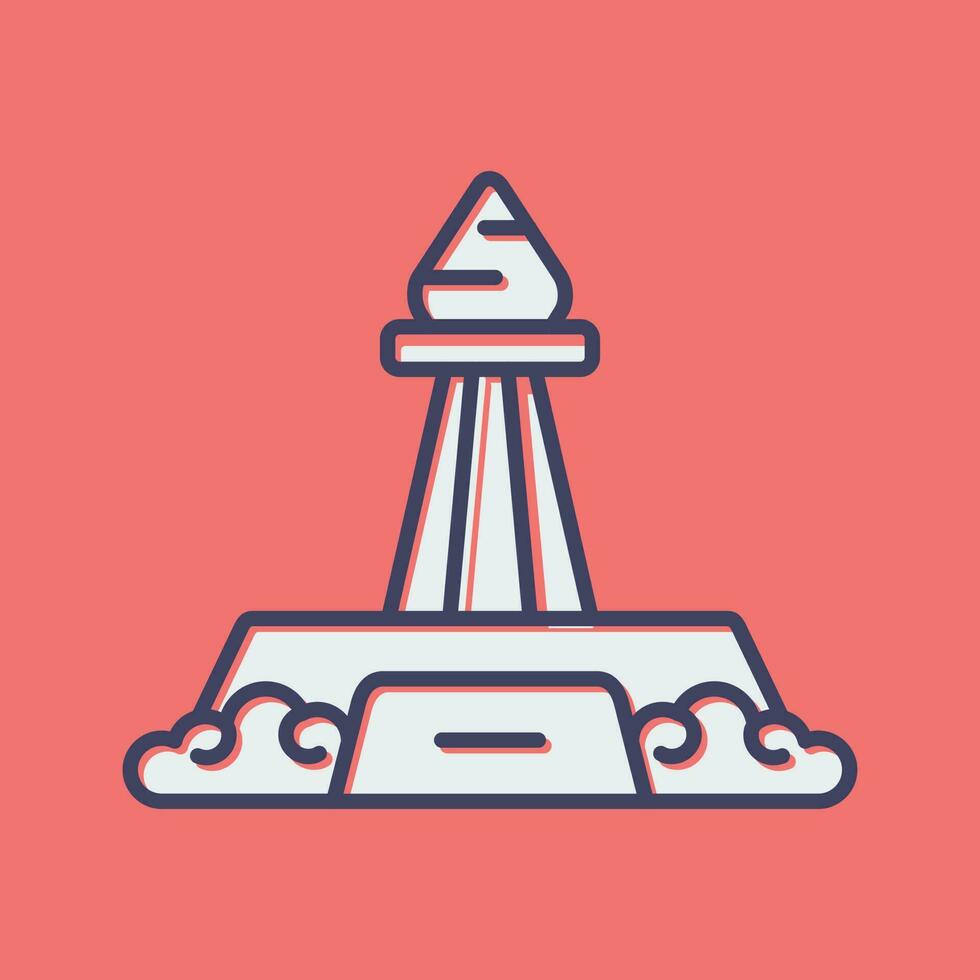 Obelisk-Vektorsymbol vektor