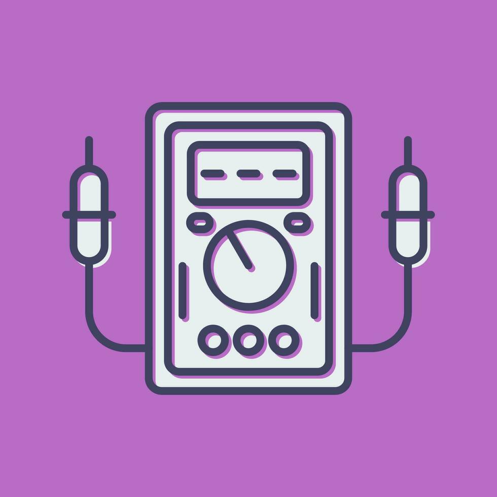 Voltmeter-Vektorsymbol vektor