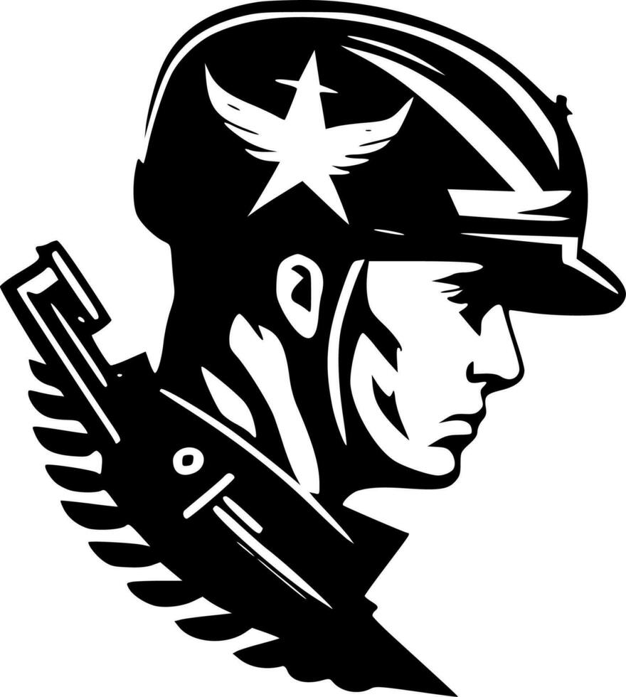 Militär- - - hoch Qualität Vektor Logo - - Vektor Illustration Ideal zum T-Shirt Grafik