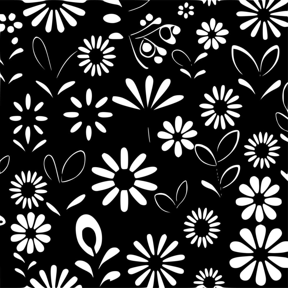 Blume Muster - - minimalistisch und eben Logo - - Vektor Illustration