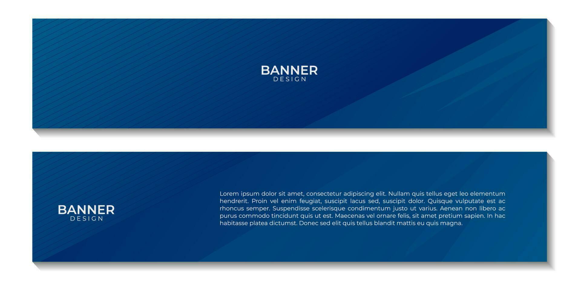 Banner einstellen abstrakt dunkel Blau geometrisch Hintergrund mit Linien vektor