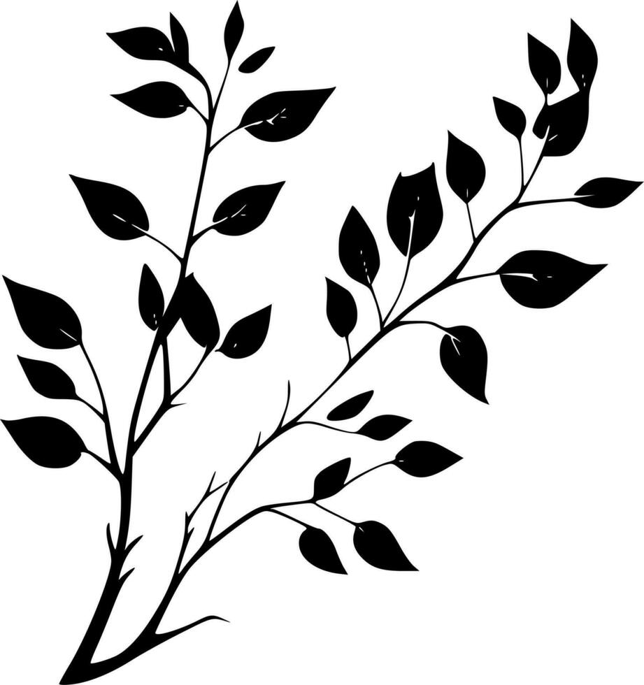 gren - minimalistisk och platt logotyp - vektor illustration