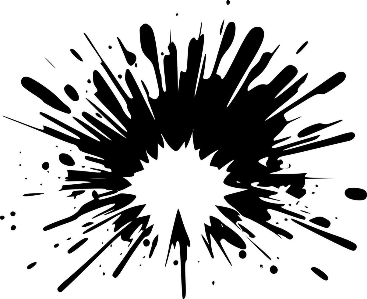 explosion - minimalistisk och platt logotyp - vektor illustration