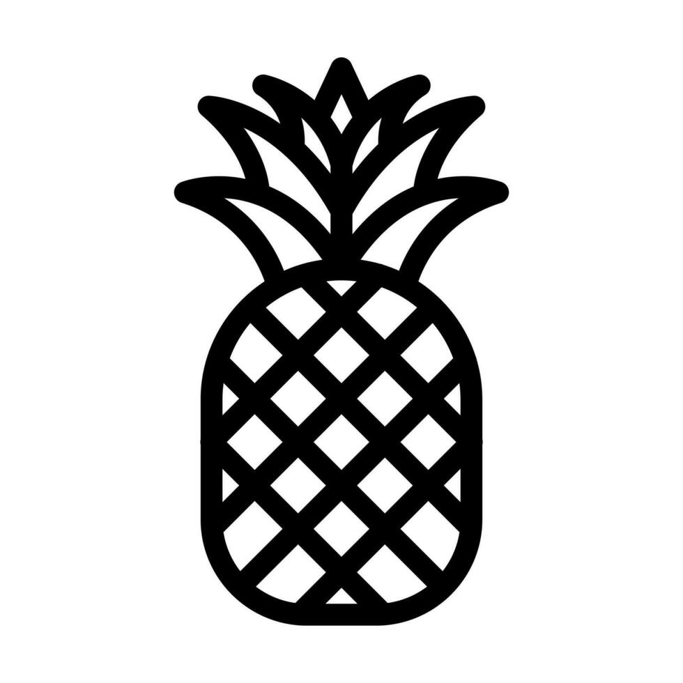 Ananas-Icon-Design vektor