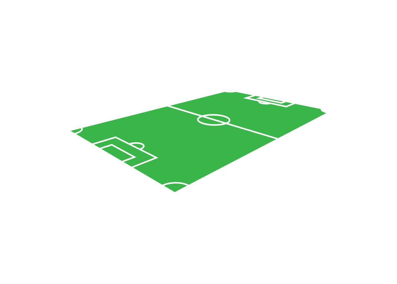 Fußball Feld Symbol Design Vorlage isoliert Illustration vektor