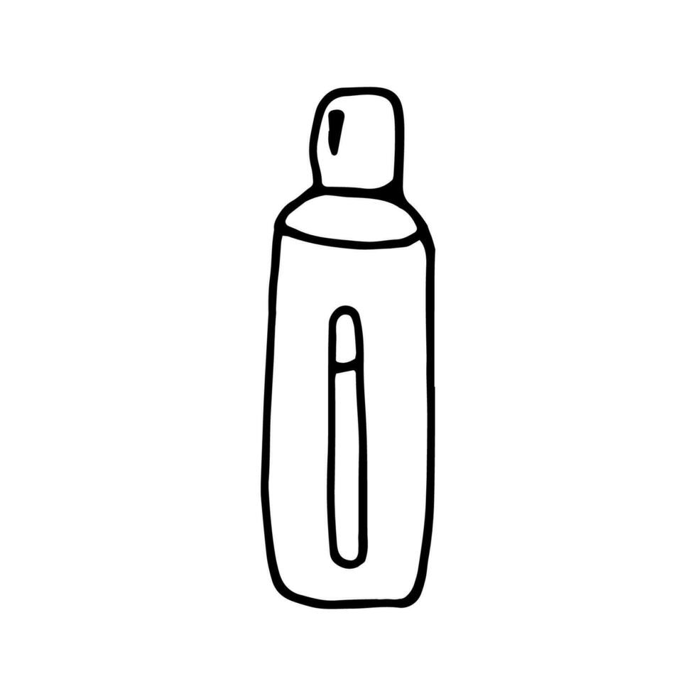 Hand gezeichnet Vektor Thermosflasche Camping Clip Art. isoliert auf Weiß Hintergrund Zeichnung zum Drucke, Poster, süß Schreibwaren, Reise Design. hoch Qualität Illustration