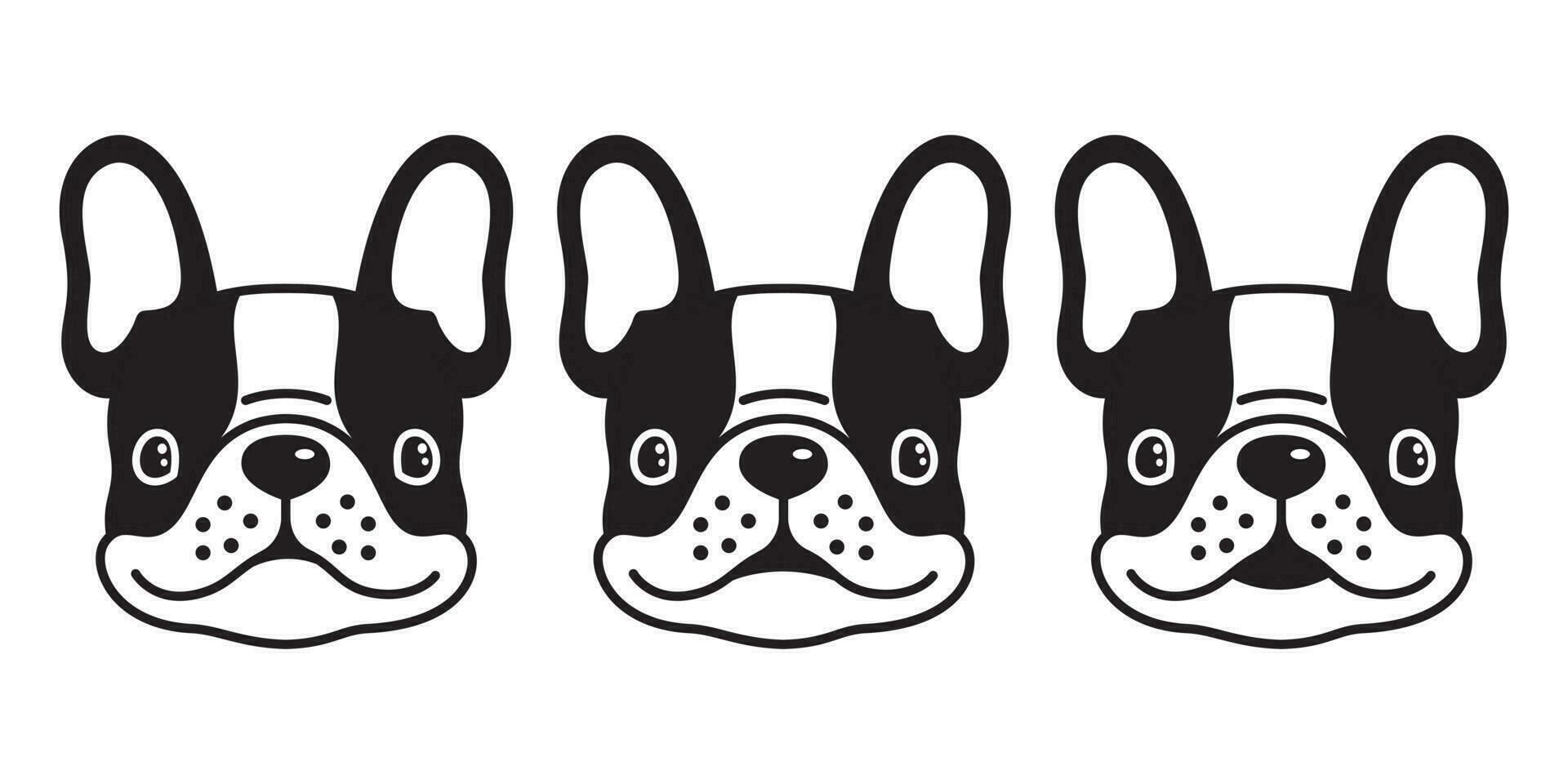 hund vektor franska bulldogg ikon logotyp karaktär tecknad serie illustration symbol klotter grafisk