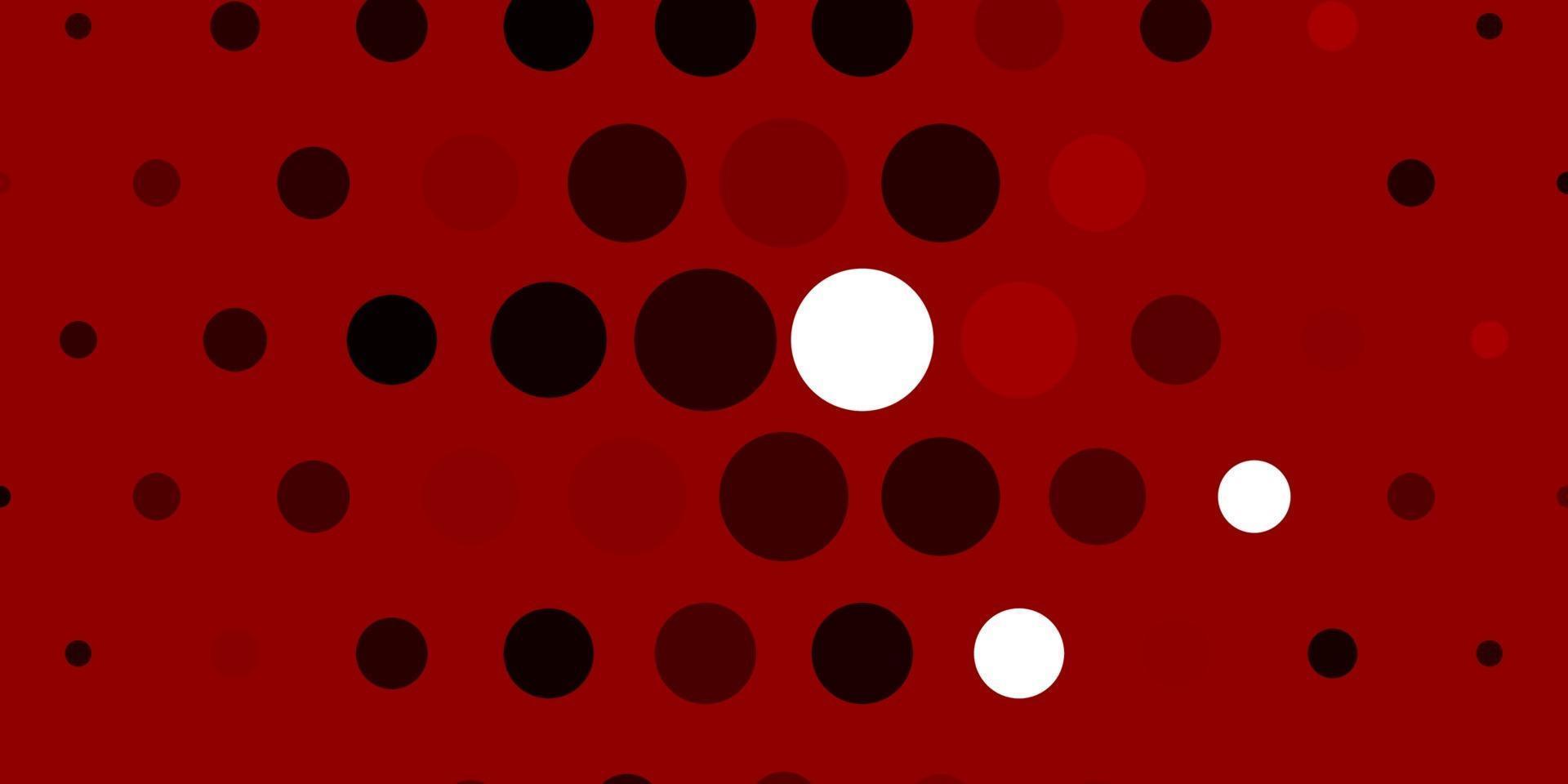 ljusrosa, röd vektormall med cirklar. vektor