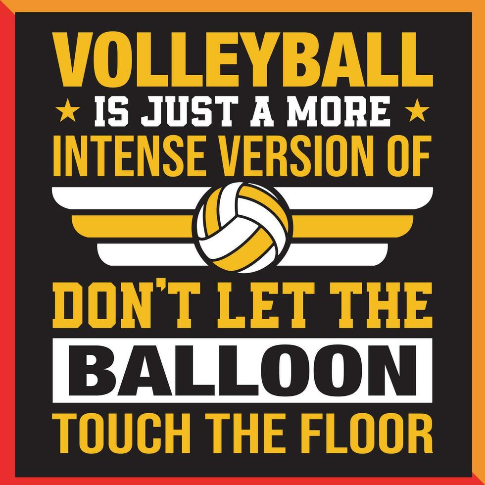 Volleyball T-Shirt Design Vektor