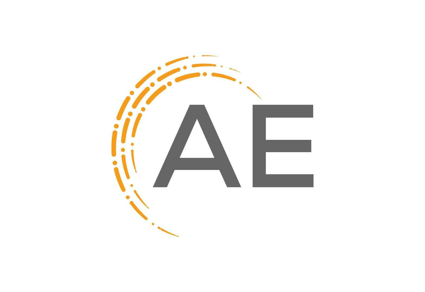 inledande ae-ea brev logotyp design, vektor illustration