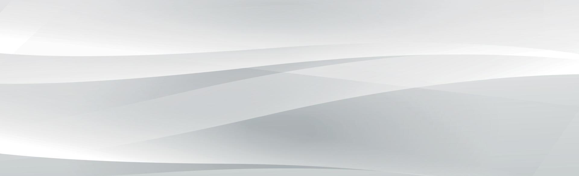 vit vektor panorama bakgrund med vågiga linjer