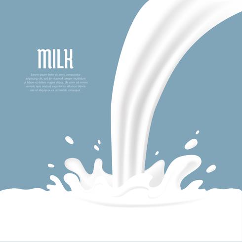 Milch Splash Vektor